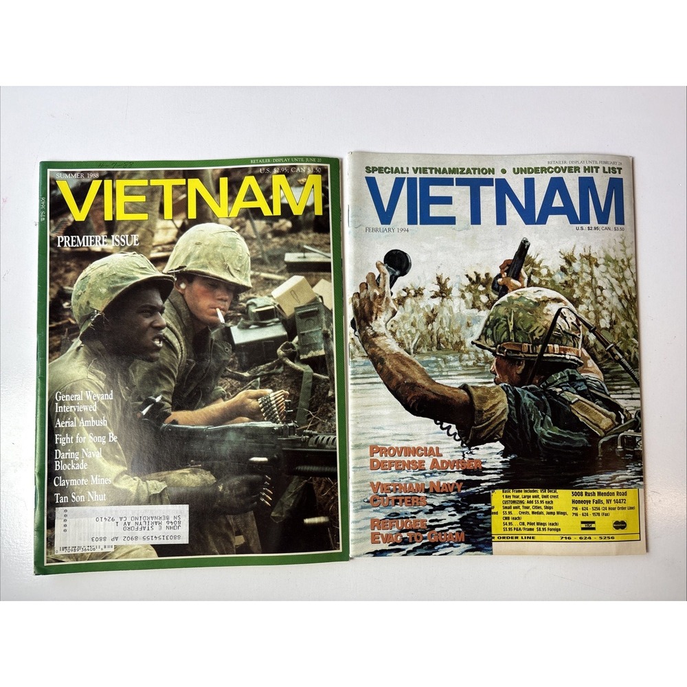 Vietnam Magazine Summer 1988 and February '94, Cut Cover (V1)